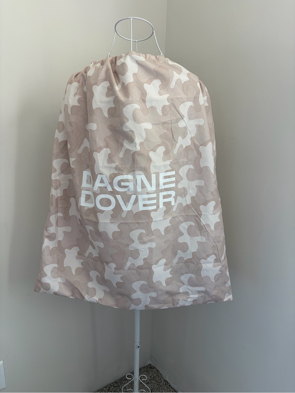 Dagne Dover Beige & White Camo Dust Bag